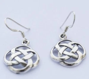 Celtic Flower of Life Raia Earrings 925 Silver Symbol Jewelry NEW - Picture 1 of 1
