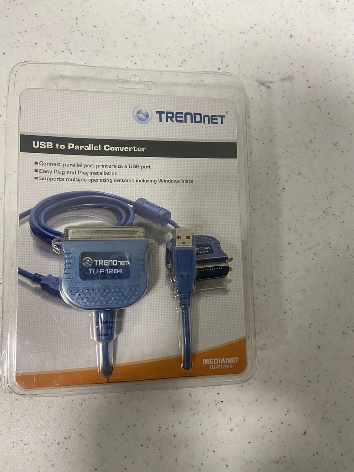 usb to parallel converter cable / printer cable 36pin, 2m, 6.7ft Plug and Play - Image 1 of 4