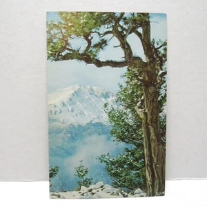 Postcard Vintage Pikes Peak In Winter Snow Cold Nature Colorado Mountains - Picture 1 of 2