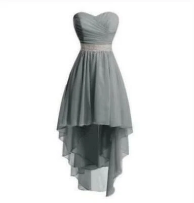 Vestidos de dama de honor formales de fiesta de graduación talla grande 2-26 altos bajos 128 Foto 1 de 4