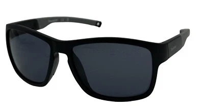 Gafas de sol Timberland para hombre envoltura de plástico negro brillante, lente de humo TB7277 1A Foto 1 de 4