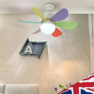 E27 Socket Fan LED Light E27 Base Remote Control Modern LED Ceiling Fan Dimmable - Picture 1 of 7