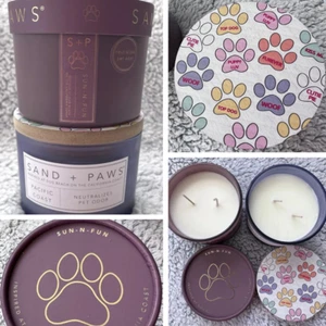 2 Sand + Paws 12 oz Candles Pet Odor Neutralize Pacific Coast Sun-n-Fun Lot NEW - Picture 1 of 16