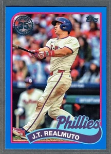 Actualización Topps 2024 JT Realmuto 1989 Topps azul #89US-9 Phillies SP - Imagen 1 de 2