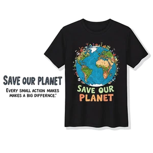Save Our Planet T-Shirt, Environmental Awareness Tee, Earth Day Apparel - Picture 1 of 55