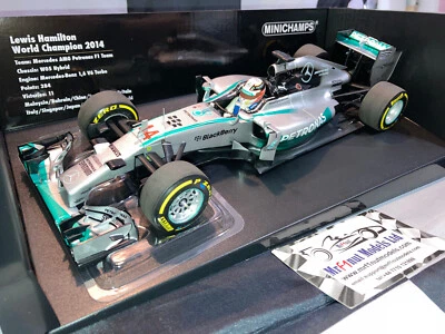 1:18 Minichamps 186140044 Lewis Hamilton Mercedes AMG W05 World Champion 2014 - Image 1 of 4