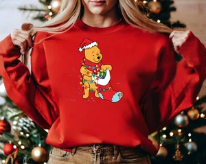 Christmas unisex jumper,2024 Disney Group trip sweatshirt, christmas Pooh (swt) - Picture 1 of 4