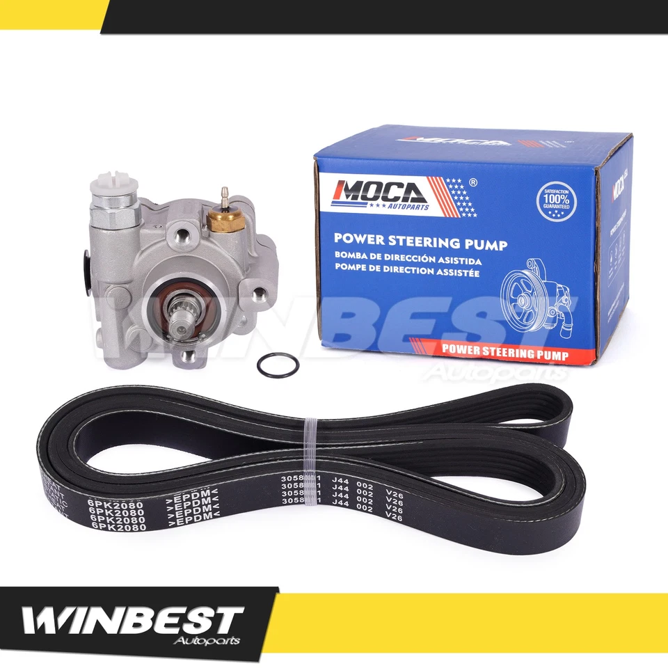 96-5271 Power Steering Pump w/ Belt for 2001-2004 Ford Escape Mazda Tribute 3.0L - Image 1 of 4