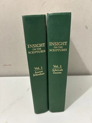 Insights On The Scriptures Vol 1 & 2 1988 Watchtower Jehovah Witness Hardcover - Image 1 of 4