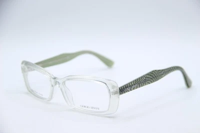 NEW GIORGIO ARMANI GA 943 LU9 CLEAR GREEN AUTHENTIC EYEGLASSES 52-16 - Image 1 of 4