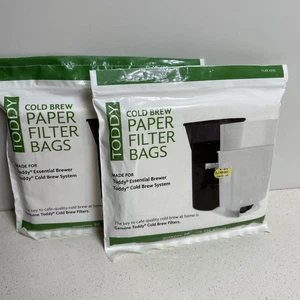 Toddy Juego de 2 Bolsas de Filtro de Papel de Café Cold Brew Paquete de 20 Cerveceros Esenciales - Imagen 1 de 3