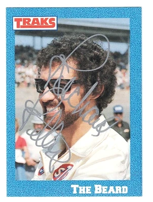 Richard Petty Signed 1991 Traks Card #14 NASCAR HOF THE BEARD - Image 1 of 2