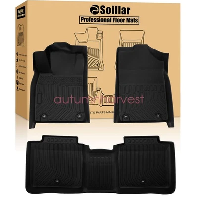 Floor Mats Liner For 2013-2018 Lexus ES350 / ES300h Front-Rear All Weather TPE - Image 1 of 4