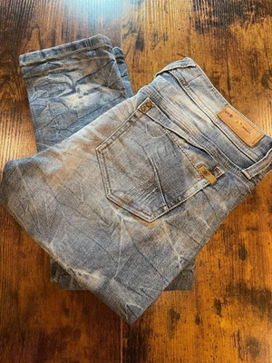 Divine Rights of Denim Para Mujer Arrugado Blanqueado Look Ajustado Tobillo Talla 28 Foto 1 de 4