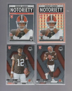 ( 4 ) Shedeur Sanders 2025 Panini Mosaic NFL Rookie RC Lot - Orange Fluorescent - Bild 1 von 1