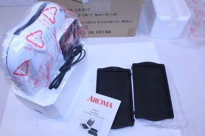 Plancha para sándwiches eléctrica 3 en 1 parrilla antiadherente, plancha y sandwichera Foto 1 de 3