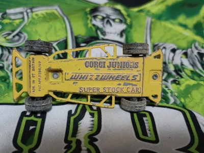 1973 Vintage Whiz X Wheels/ Super Stock Car  In Yellow / Corgi Juniors - Used - Image 1 of 2