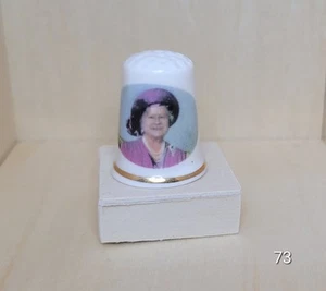 Queen Mother 85th Birthday Birchcroft Fine Bone China Thimble England ( 73) - Picture 1 of 3