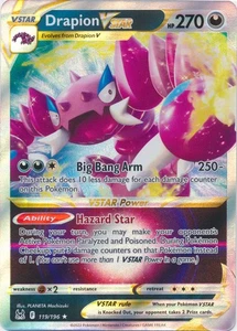 Holo Drapion VSTAR 119/196 Ultra Rare SWSH11: Lost Origin - Picture 1 of 1