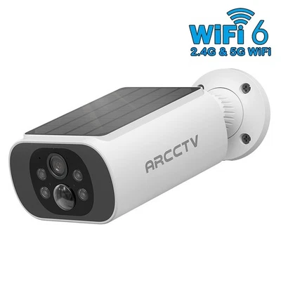 ARCCTV 4MP Wireless Solar Battery Wifi Home Security Camera System Outdoor Audio