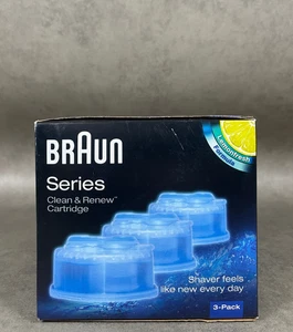 Braun Reinigungskartuschen CCR3 3er-Pack Rasierer Clean Renew Ersatzpatronen Neu - Bild 1 von 4