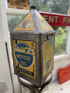Vintage Gamages Motoröl 5 Gallonen Pyramide Dose - Bild 1 von 10