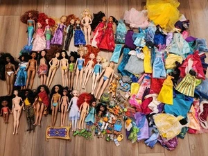 Large Mixed LOT 148+ Pcs Disney Doll Clothes & Accessories & Companions - Picture 1 of 13