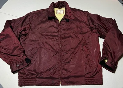 Vintage 50s McGregor DuPont Nylon Anti-Freeze Jacket Instant Warm Up Mens 44 USA - Image 1 of 4
