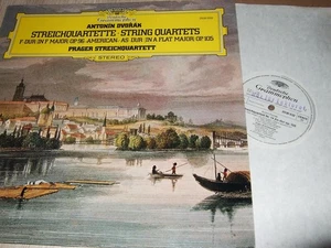 PRAGER STREICHQUARTETT : DVORAK STREICHQUARTETTE PROMO ONLY WHITE LABEL LP 1975 - Bild 1 von 2