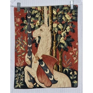 Allan Waller Ltd. Point de l'Halluin Tapestry Lady and the Unicorn Panel - Picture 1 of 7