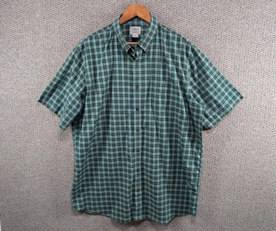 LL BEAN Men's Green Check Plaid Tartan Traditional Fit Button Down Shirt XL Tall - Image 1 of 4