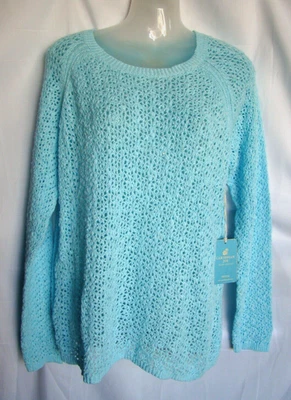 Suéter Top Caribbean Joy Tejido Crochet Manga Larga Talla PXL NUEVO CON ETIQUETAS Foto 1 de 4