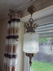 Art Deco Pendelleuchte Keramik Fassung - Bild 1 von 10