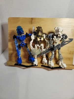 2003 LEGO Bionicle Takanuva 8596 (With Mask) 8571 Kopaka Nuva 8533 Toa Mata Gali - Image 1 of 4
