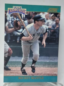 Mickey Mantle 1992 Score The Franchise #2 Insert Yankees HOF - Picture 1 of 2