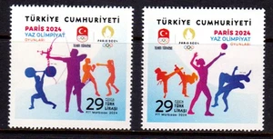 TURKEY - 2024 SUMMER OLYMPIC GAMES, PARIS - 2V - MINT NH - Picture 1 of 4