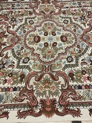 Soft Surroundings King Bed Coverlet  Tapestry Cottage Earth tones neutral - Image 1 of 4