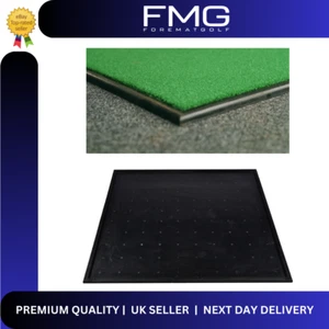 GOLF RUBBER BASE TRAY FOR HITTING MAT 150CM X 150CM DRIVING RANGE MAT PRACTICE - Picture 1 of 2