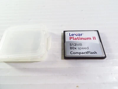 Lexar Platinum II 512 MB 80x Speed CompactFlash Memory Card, FREE 2-3 Day Ship!! - Image 1 of 4