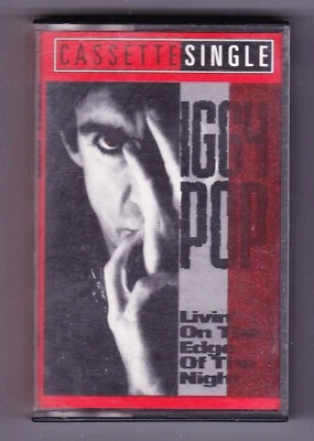 Iggy Pop Livin' On The Edge Of The Night UK Cassette Single - Image 1 of 2