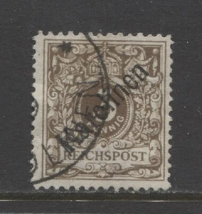 Deutschland Kolonien 1899 KAROLINENINSELN 3 Pfennig Frühausgabe 48° gebraucht $ 1020,00 - Bild 1 von 1