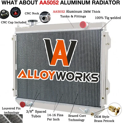 3 Row Radiator For 95-04 1996 97 98 99 01 02 2003 Toyota Tacoma 2.4L 2.7L 3.4L - Image 1 of 4