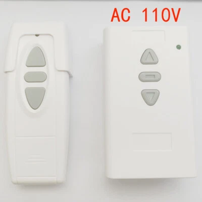 AC 110V Wireless + Manual Projection Screen Remote Control UP Down Switch Button - Image 1 of 4