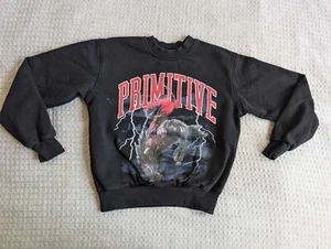 Primitive Sweatshirt Erwachsene klein schwarz Night Rider Rundhalsausschnitt Pullover Fleece Prod - Bild 1 von 10