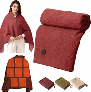 Electric Heated Blanket ,Heated Shawl with 3 Heating Levels - Picture 1 of 11