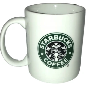 Taza de café Starbucks 2006 cerámica 2 caras verde sirena logotipo 12 oz - Imagen 1 de 4