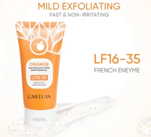 GMEELAN Gel Schiarente Esfoliante Enzimi Arancia Originale 50g Spedizione Gratuita - Foto 1 di 7