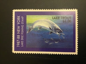 ICOLLECTZONE US New York 87-88 Trout Stamp Stamp VF NH - Picture 1 of 1