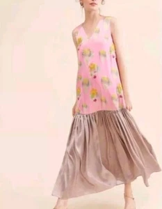 Anthropologie Siddhartha Bansal Maxikleid mit Volantverzierung B34 - Bild 1 von 7