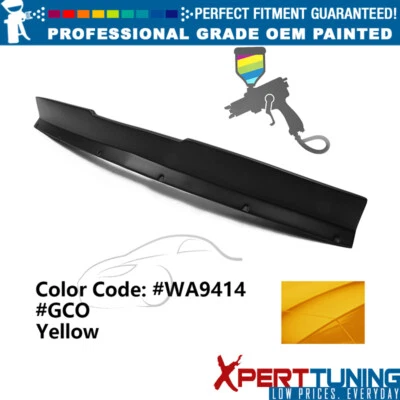 For 10-13 Chevrolet Camaro IKON Style PP Painted #WA9414 Yellow Trunk Spoiler Foto 1 de 4